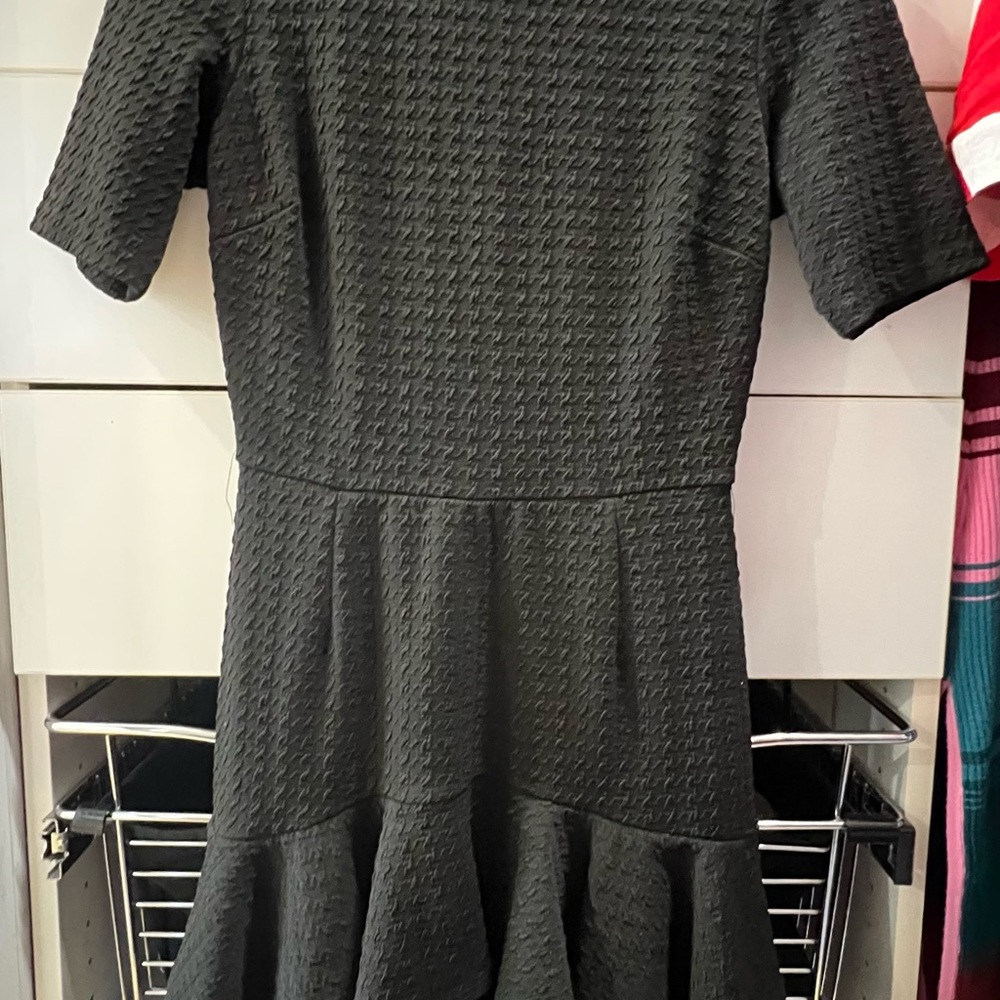 Elegant Black Textured Dress